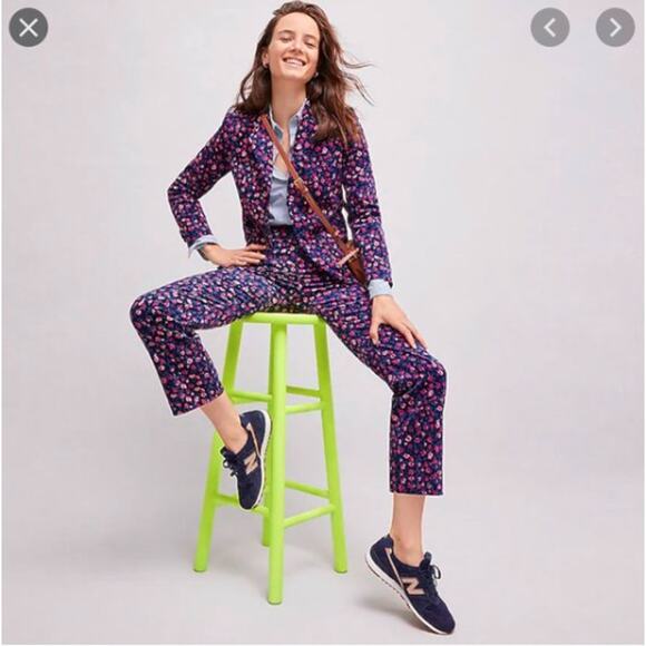 J. Crew Pants - J.Crew Kickout Cord Pant in Dotted Floral Size 2